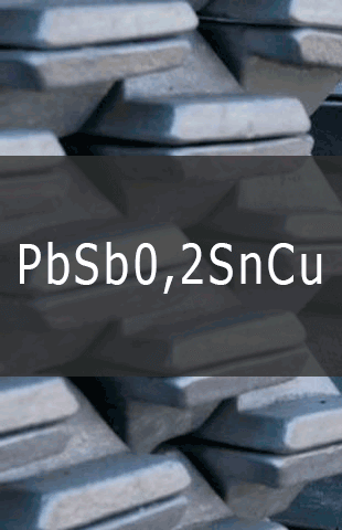Свинцово-сурьмянистые сплавы PbSb0,2SnCu 